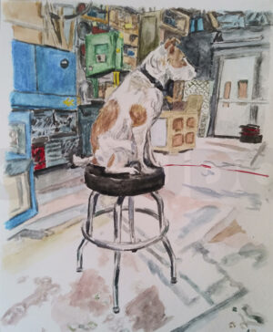 Colacicco, Michi – “Terrier on Stool”